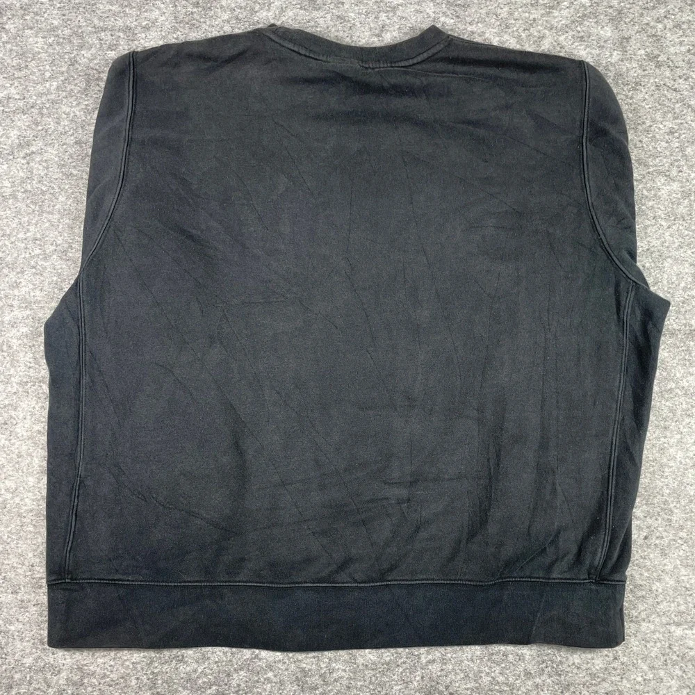 Nike Sweatshirt Mens XL Black Sportswear Club Fleece Crewneck Pullover Swoosh